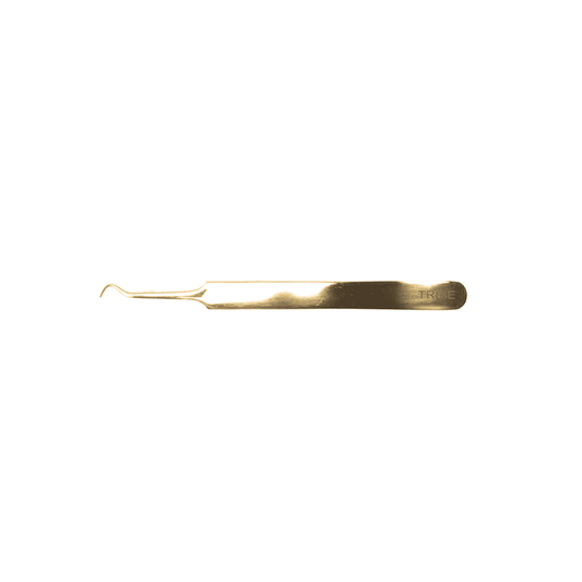 GOLD CURVED HOOK TWEEZER