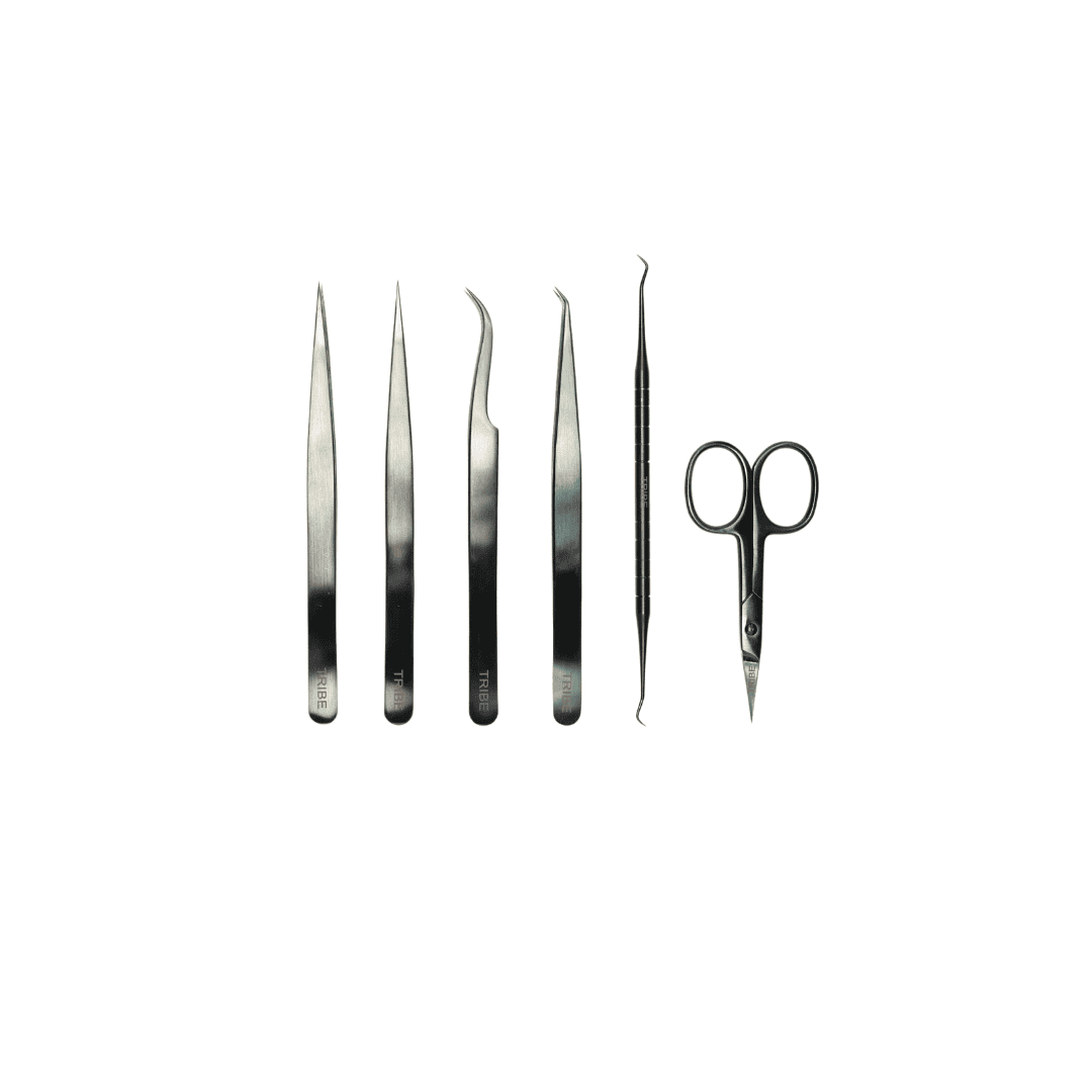 BLACK CURVED TWEEZER