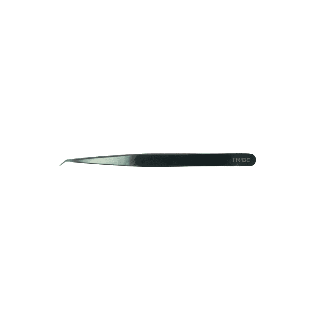 BLACK CURVED TWEEZER