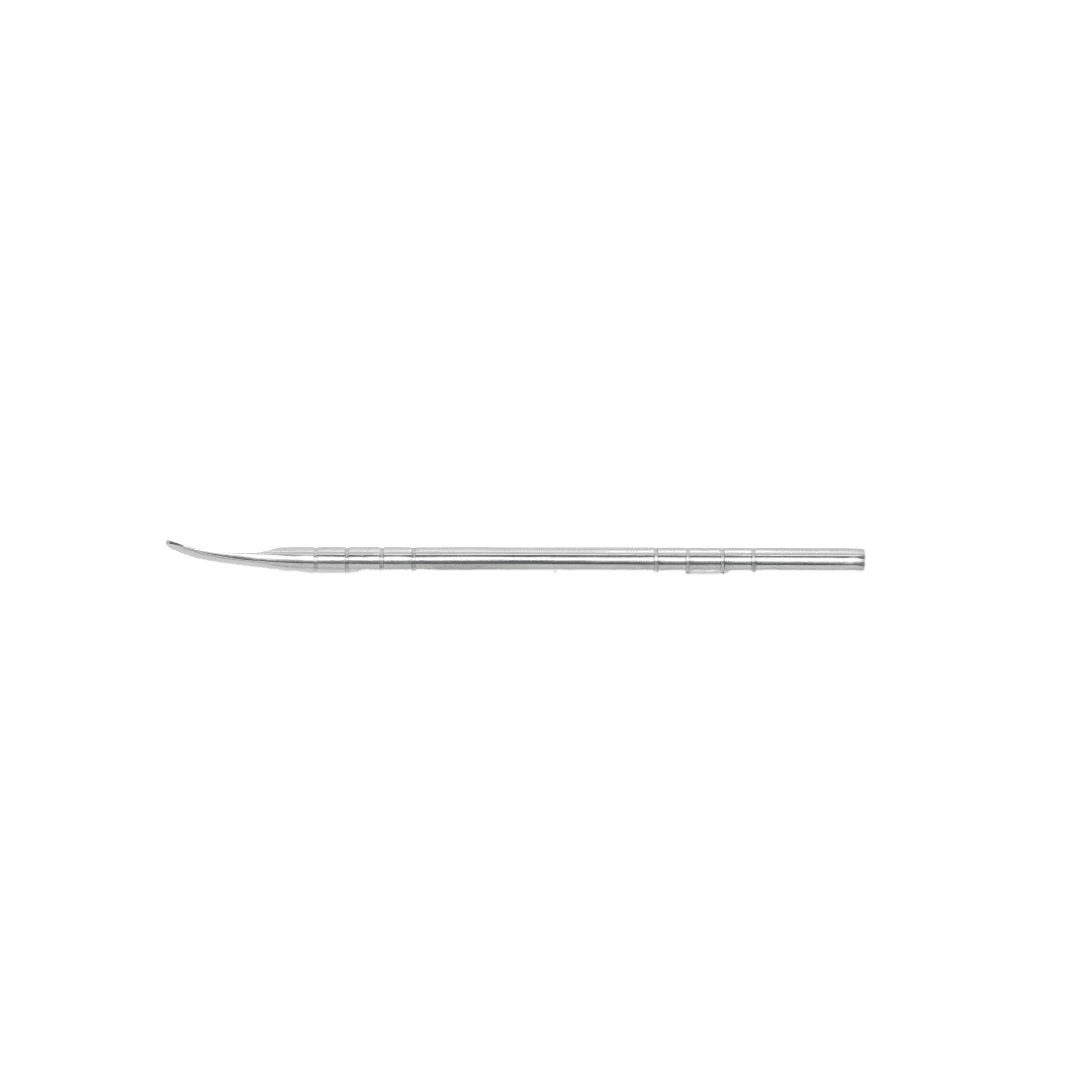 SILVER CONTOURED CUTICLE TOOL